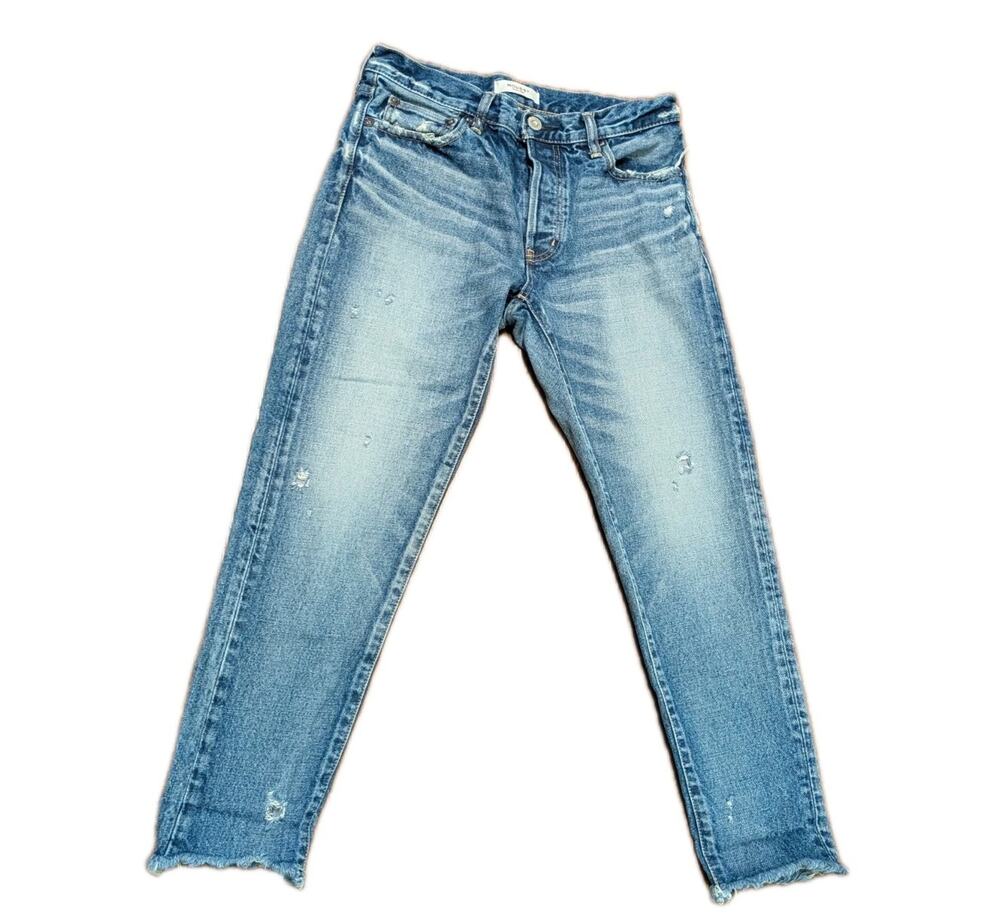 Moussy Vintage Jeans Womens 27 Howa Slim Distressed Selvedge Denim Japan W28 L26